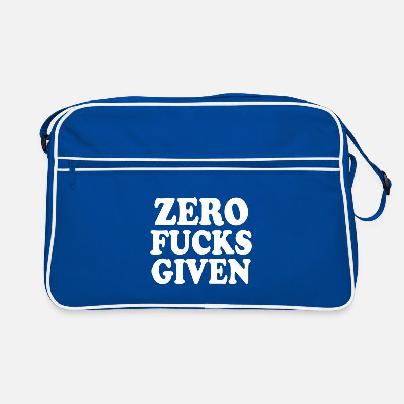 Zero fucks given Retro Tasche
