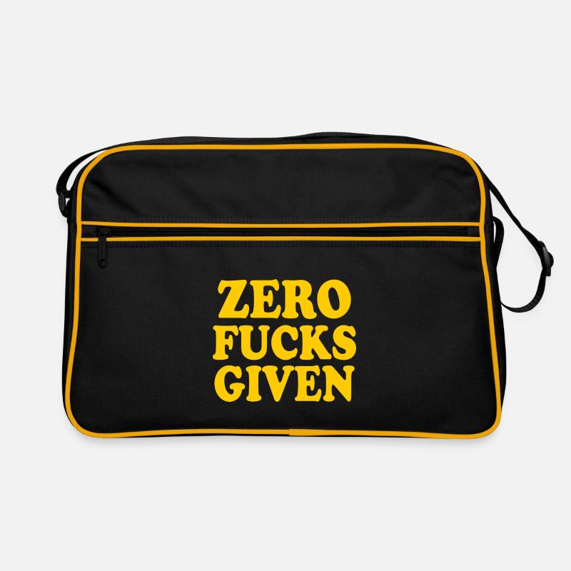 Zero fucks given Retro Tasche