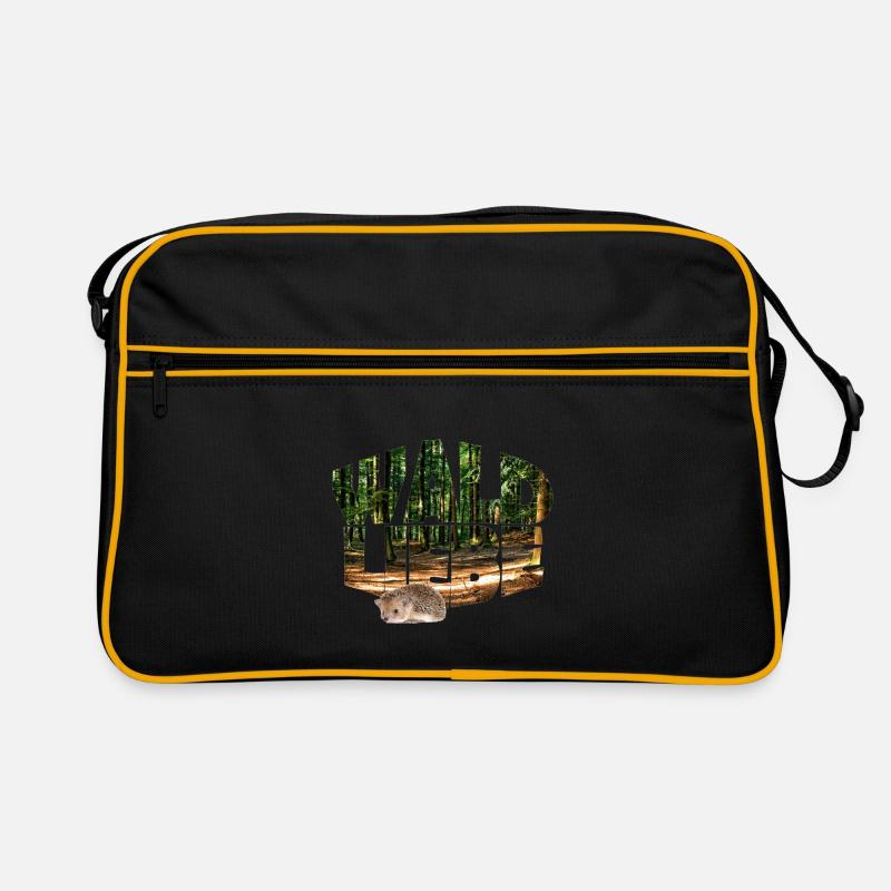 wald 20 waldliebe mit igel Retro Tasche