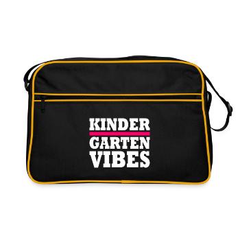 kindergarten vibes - Sac Retro - noir/or - Devant