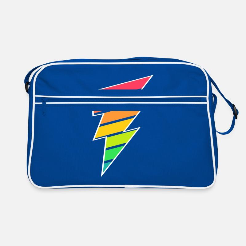 Bunter Blitz Retro Tasche