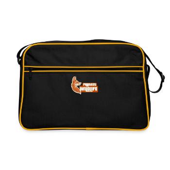 Protéger la faune - Sac Retro - noir/or - Devant