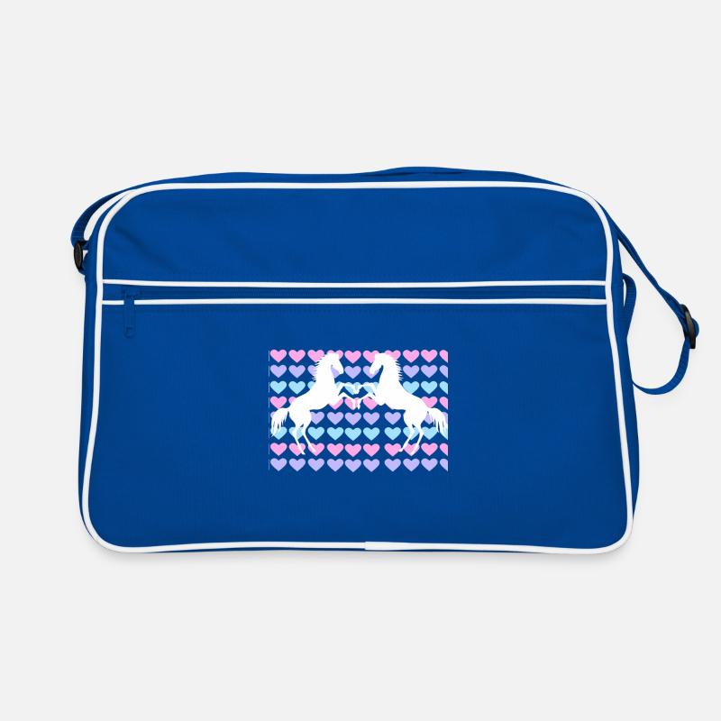 Pferde Reiten Liebe Retro Tasche