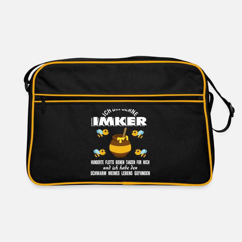 Imker lustiger Spruch Bienen Retro Tasche