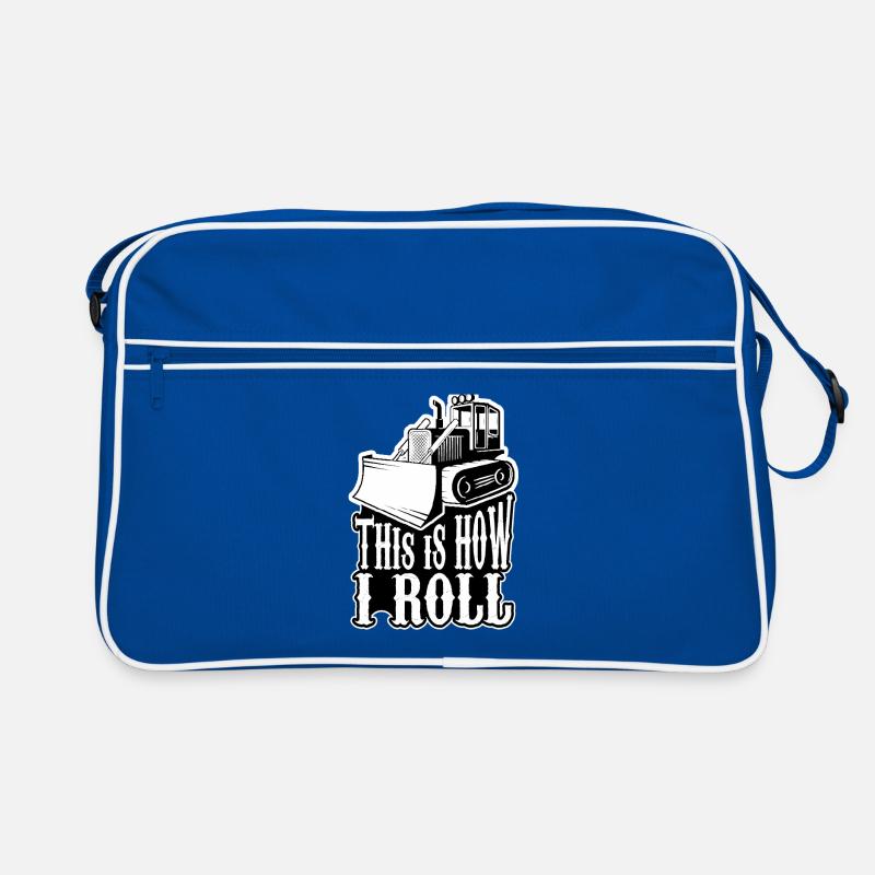 Bagger This is how i roll Spruch Baggerfahrer Retro Tasche