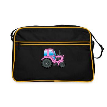 Tracteur Trekker conducteur de tracteur - Sac Retro - noir/or - Devant
