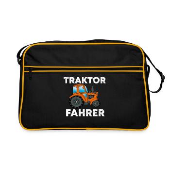 TRACTEURS TRACTEURS - Sac Retro - noir/or - Devant