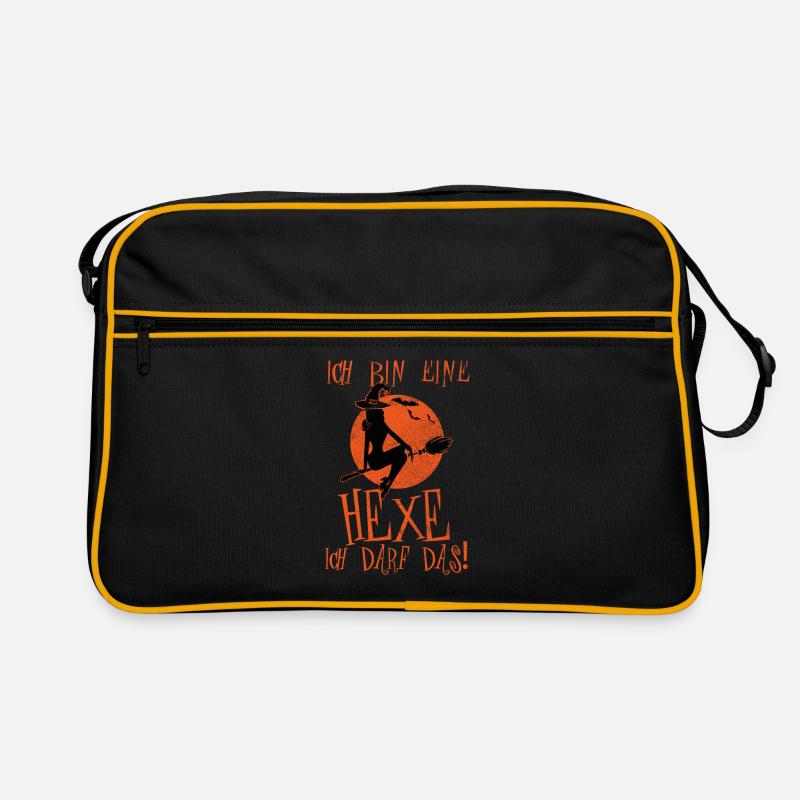 Ich bin eine Hexe ich darf das Retro Tasche