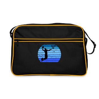 basketball - Retro Bag - black/gold - Front