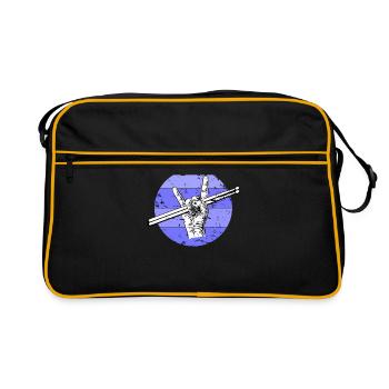 Batteur Pilon - Sac Retro - noir/or - Devant