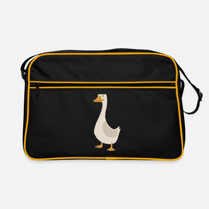 Goose (derpy) - Retro Bag - black/gold