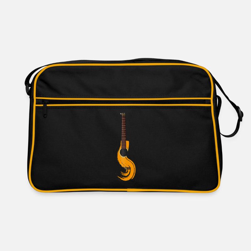 guitare - Sac Retro - noir/or