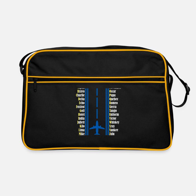 Pilot pilot alphabet Retro Bag