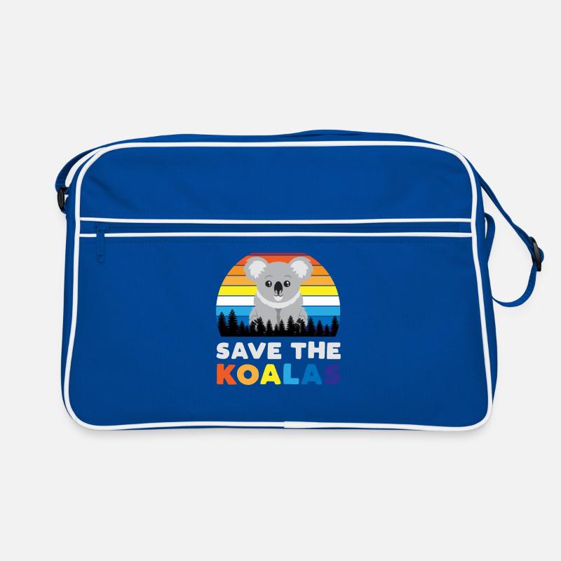 Save the Koalas Vintage Retro Bag