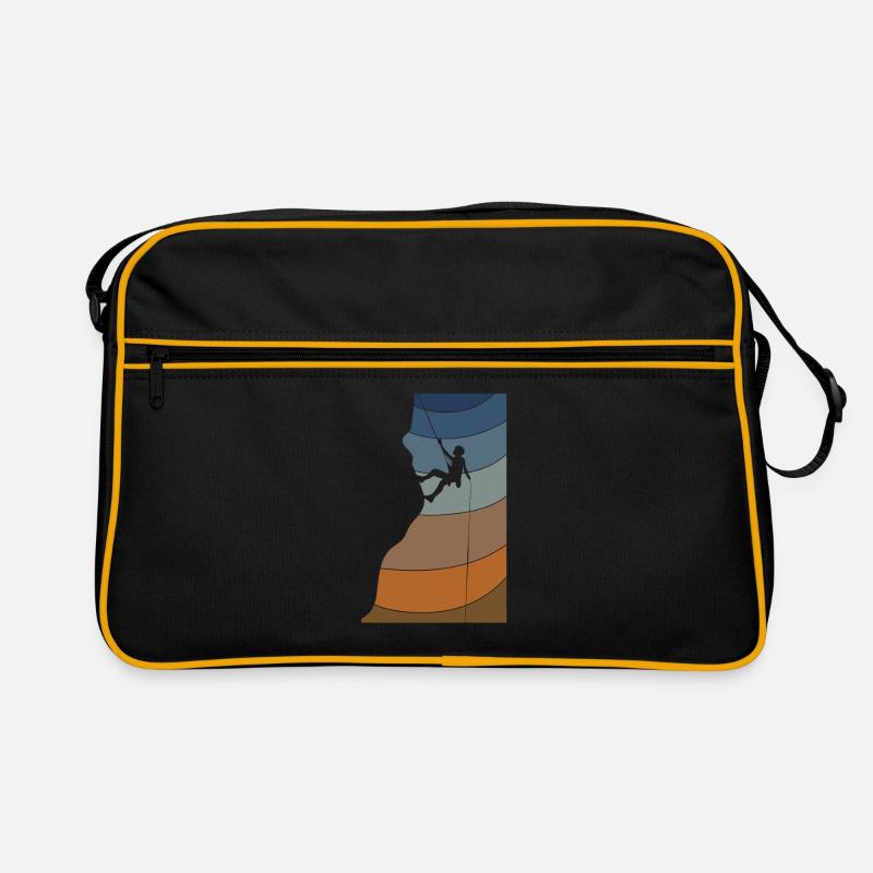 Felsklettern Kletterer Retro Tasche