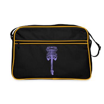 Guitar rib cage - Retro Bag - black/gold - Front