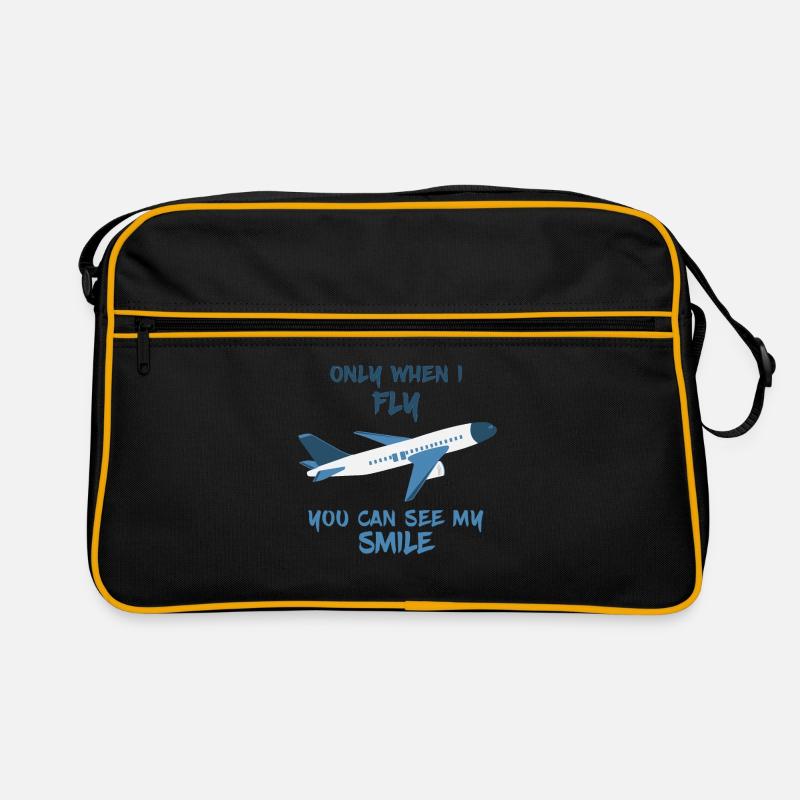 Pilots plane flying saying Retro Bag