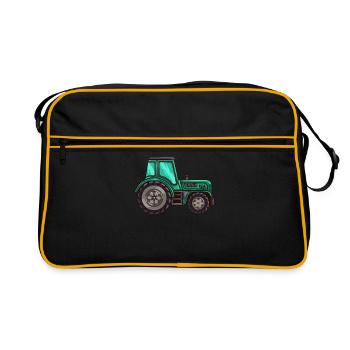 Tracteurs tracteurs - Sac Retro - noir/or - Devant
