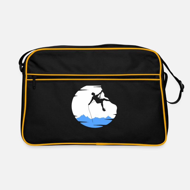 KLETTERN KLETTERER - Retro Tasche - Schwarz/Gold