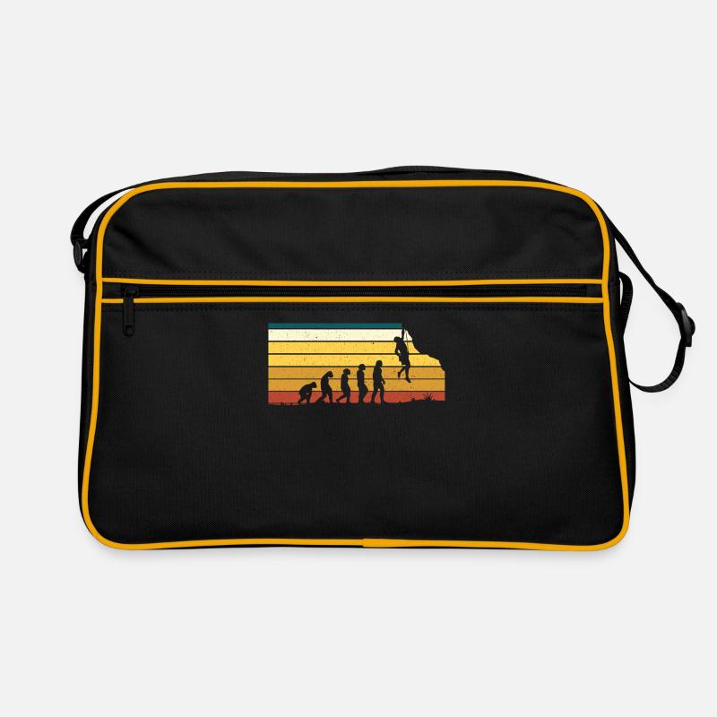 Climbing rock climbing evolution vintage Retro Bag