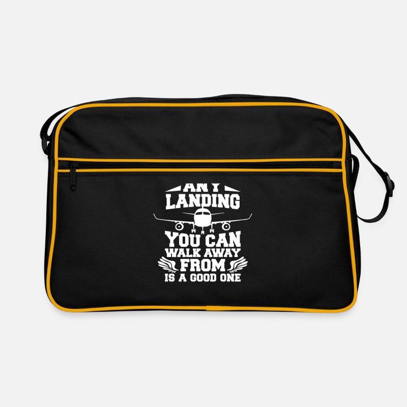 Piloten Flugzeug Sprüche Retro Tasche