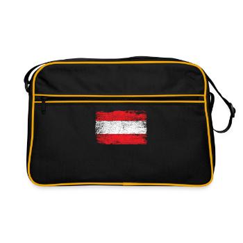 Drapeau autrichien - Sac Retro - noir/or - Devant