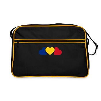 Romania - Retro Bag - black/gold - Front