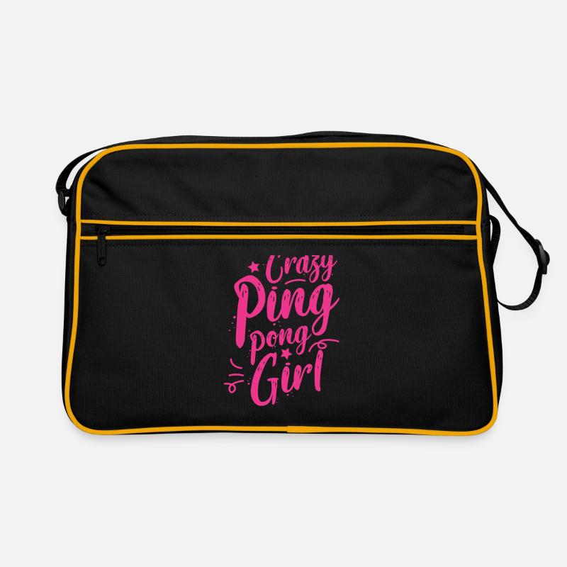 Fille de tennis de table Sac Retro