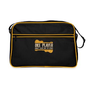 Ukulele player - Retro Bag - black/gold - Front