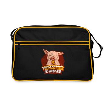 Chuchoteur de cochon - Sac Retro - noir/or - Devant