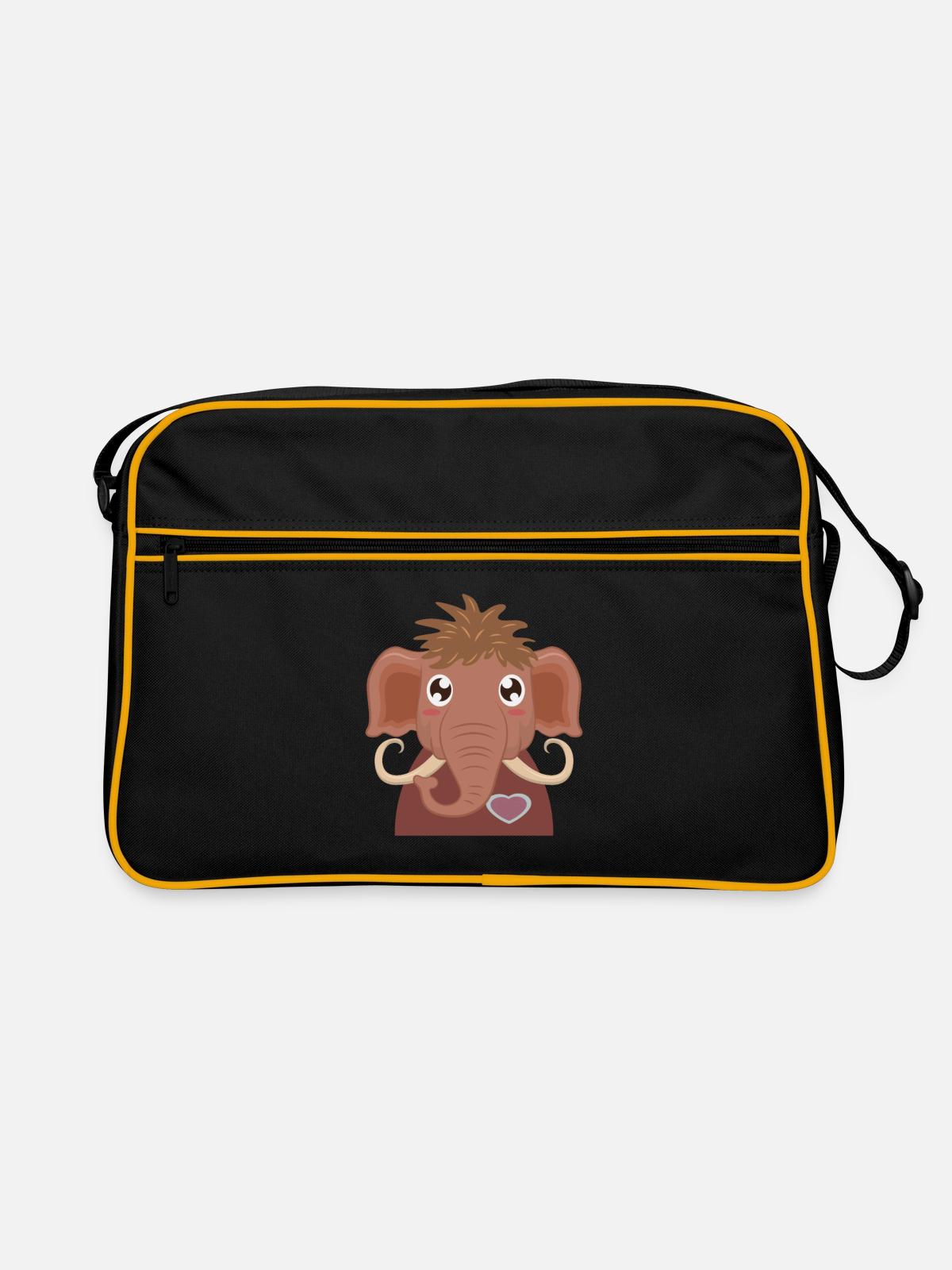 mammouth - Sac Retro - noir/or - Devant