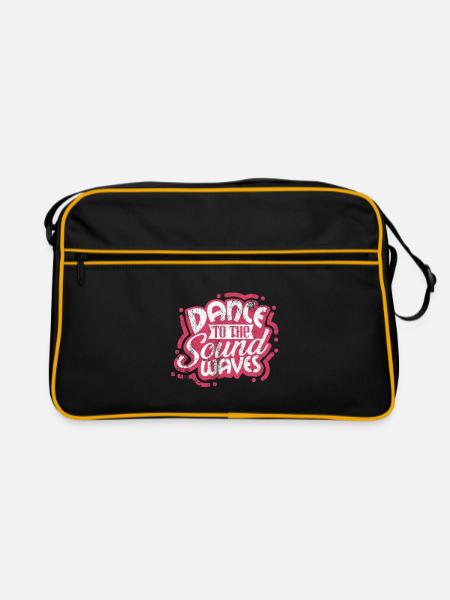 Tanzen Musik Tänzer - Retro Tasche - Schwarz/Gold