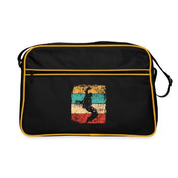 Breakdance Breakdancer - Retro Tasche - Schwarz/Gold - Vorne