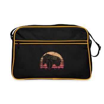 Offroad Geländewagen - Retro Tasche - Schwarz/Gold - Vorne