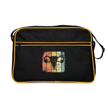 Utérus féminisme utérus vintage - Sac Retro - noir/or - Devant
