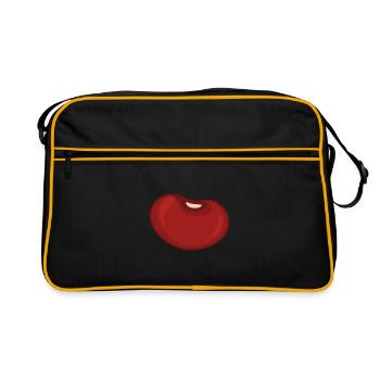 Haricot rouge - Sac Retro - noir/or - Devant