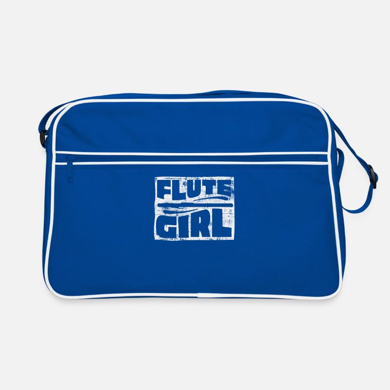 Querflöte Mädchen Retro Tasche