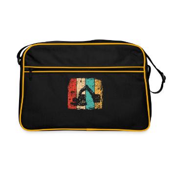 Pelle vintage - Sac Retro - noir/or - Devant