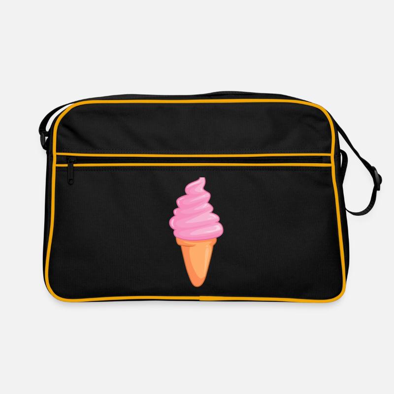 Eis - Retro Tasche - Schwarz/Gold