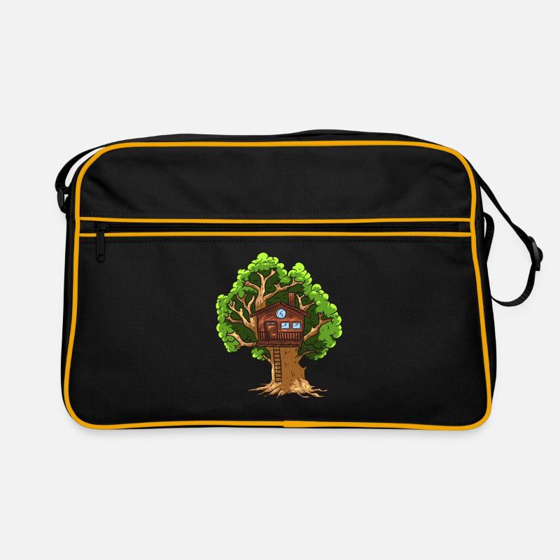 Baumhaus - Retro Tasche - Schwarz/Gold