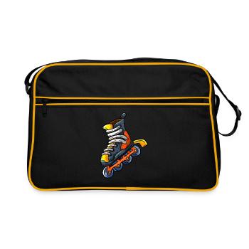 Inliner - Retro Tasche - Schwarz/Gold - Vorne