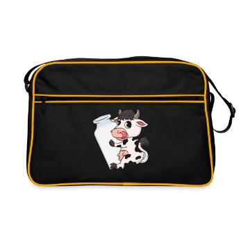 Cow Milk - Retro Bag - black/gold - Front