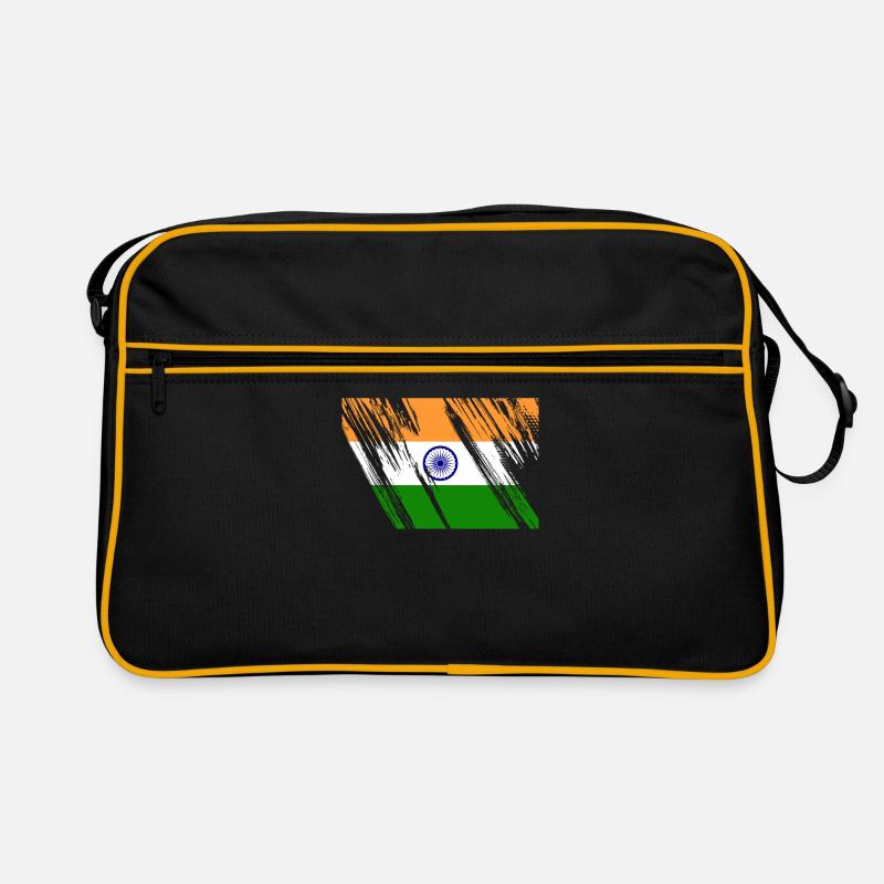 Drapeau de l’Inde Sac Retro