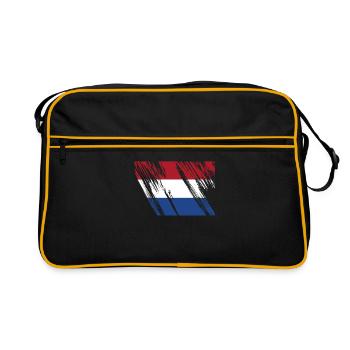Netherlands Flag - Retro Bag - black/gold - Front