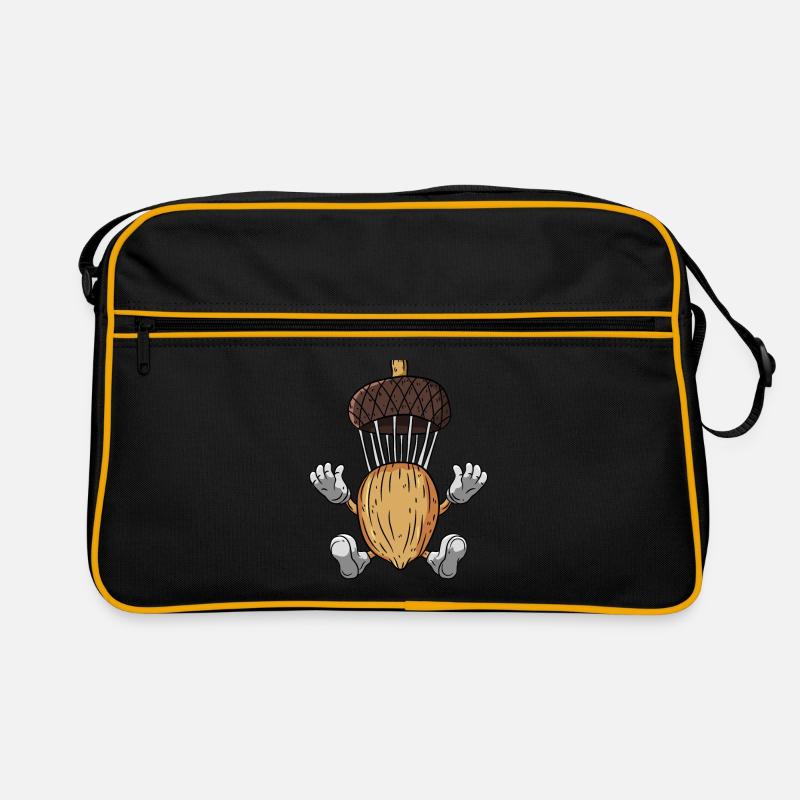 Fallschirm Eichel Eiche Baum Retro Tasche