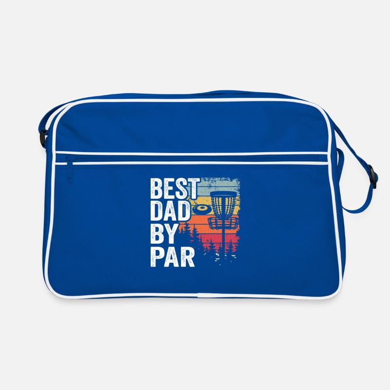 Best Dad By Par Disc Golf Daddy Gift Disc Golfer Retro Bag