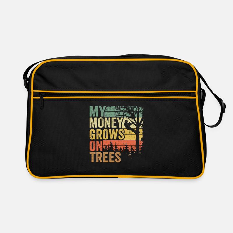My Money Grows On Trees Funny Arborist Gift Tree Retro Bag