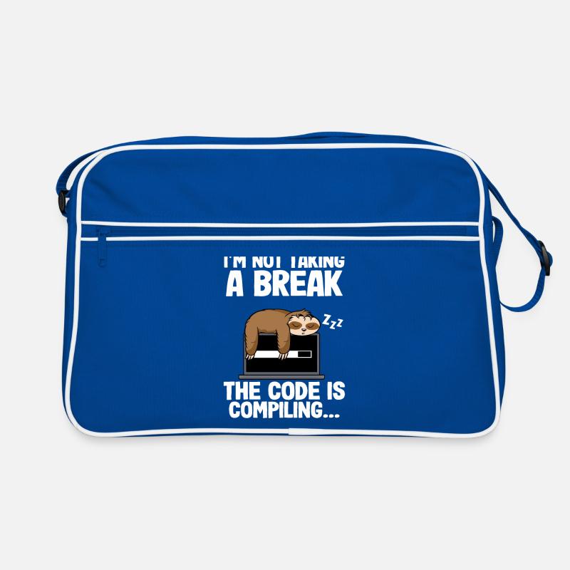 The Code Is Compiling Funny Sloth Programming Nerd Retro Bag