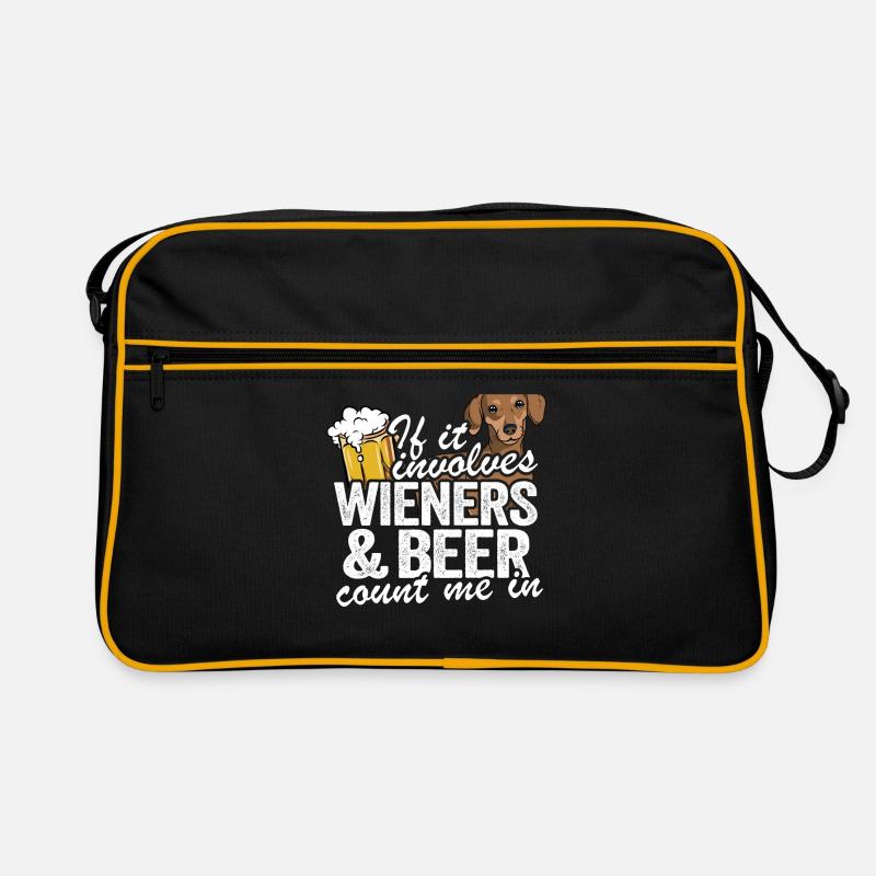 If It Involves Wieners & Beer Count Me In Funny Retro Bag