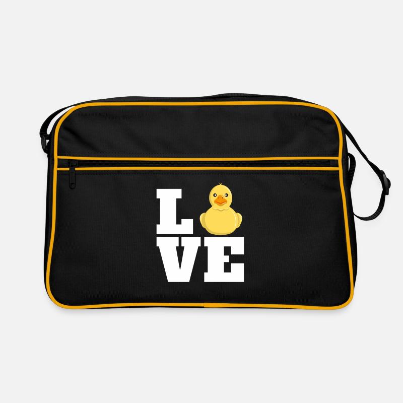 Love Bathing Duck Duck Duck Lover Squeaky Duck Retro Bag